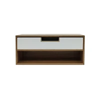 15.75" White & Woodgrain Desk Drawer Cubby by Ashland®