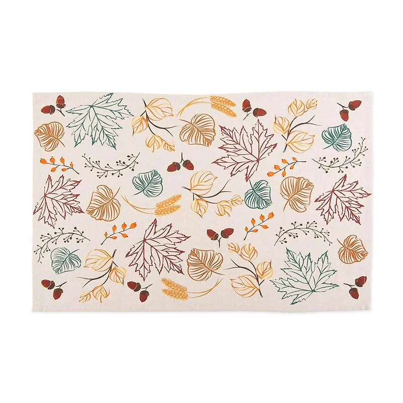 DII® Autumn Leaves Printed Dishtowel Set