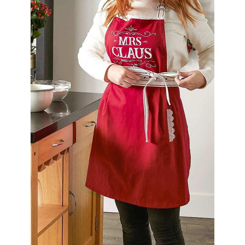 DII® Mrs. Claus Skirt Apron