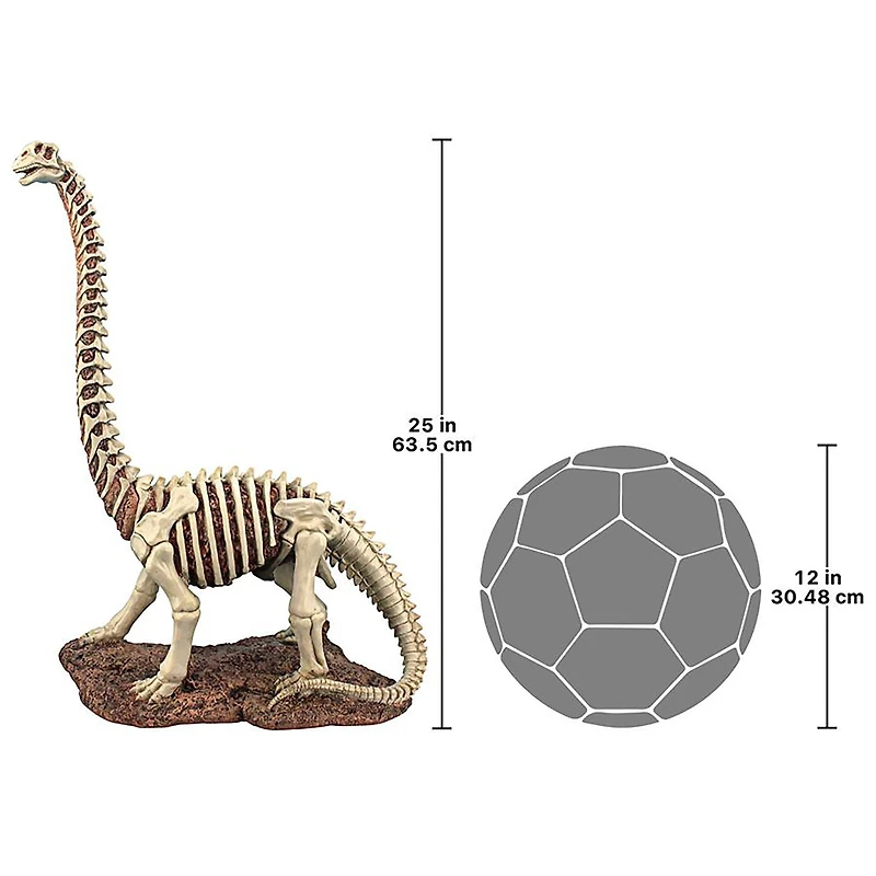 Design Toscano Bad to the Bone, Jurassic Brachiosaurus Dinosaur Statue