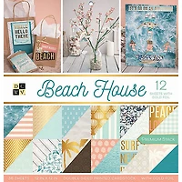DCWV Beach House 12" x 12" Double-Sided Cardstock, 36 Sheets