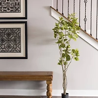 5ft. Potted Artificial Green Smoke Tree