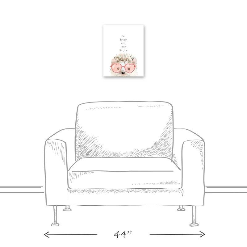 Hedge Over Heels 11" x 14" Canvas Wall Art