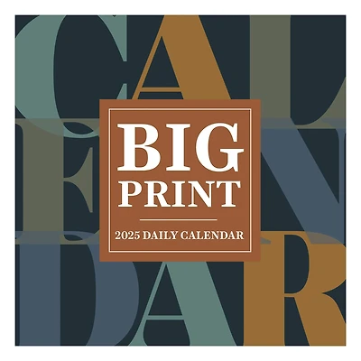 TF Publishing 2025 Big Print Daily Desktop Calendar