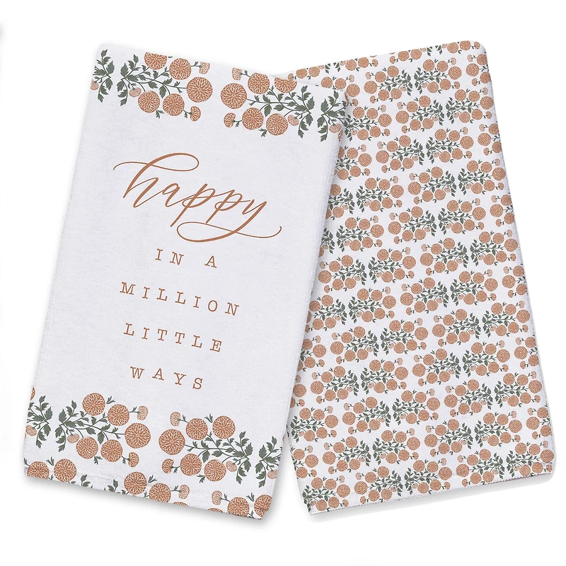 Happy in a Million Little Ways Tea Towel Set