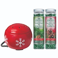 Scentsicles Red Snowflake Warmer with Scentfetti White Winter Fir and Snowberry Pine 3 pack