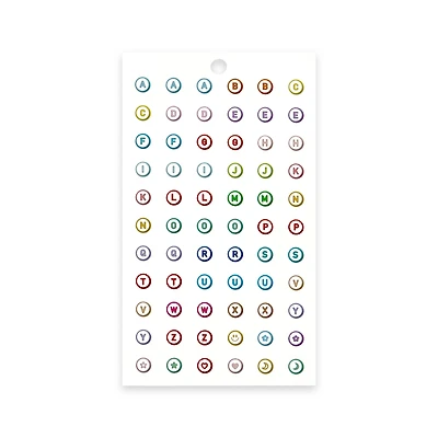 Colorful Beads Alphabet & Icon Stickers by Recollections™
