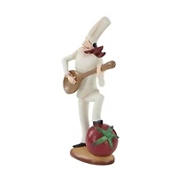White Polystone Traditional Chef Sculptures, Set of 3