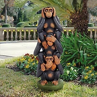Design Toscano Hear No Evil, See No Evil, Speak No Evil Monkeys Statue