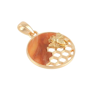 Honeycomb Bee Pendant by Bead Landing™