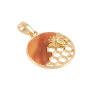 Honeycomb Bee Pendant by Bead Landing™
