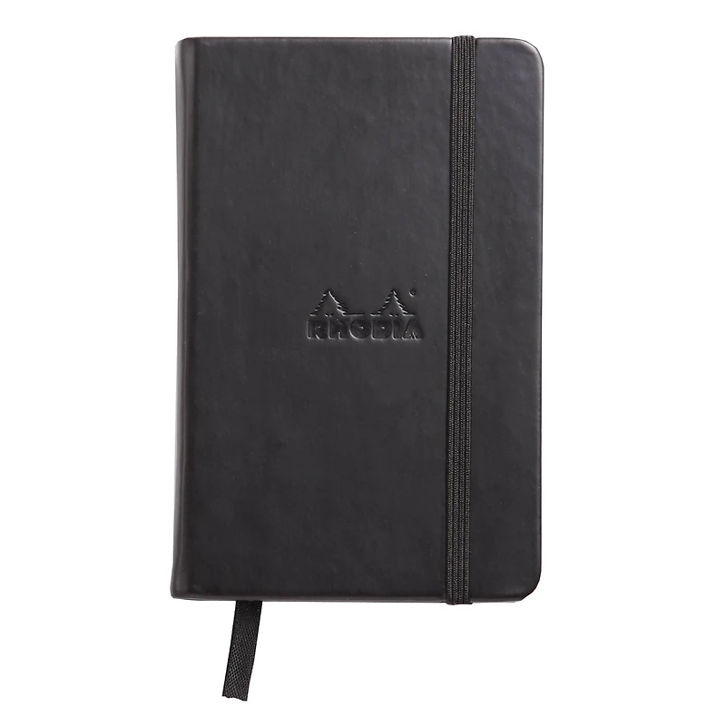 Rhodia® Black Lined Webnotebook, 3.5" x 5.5"