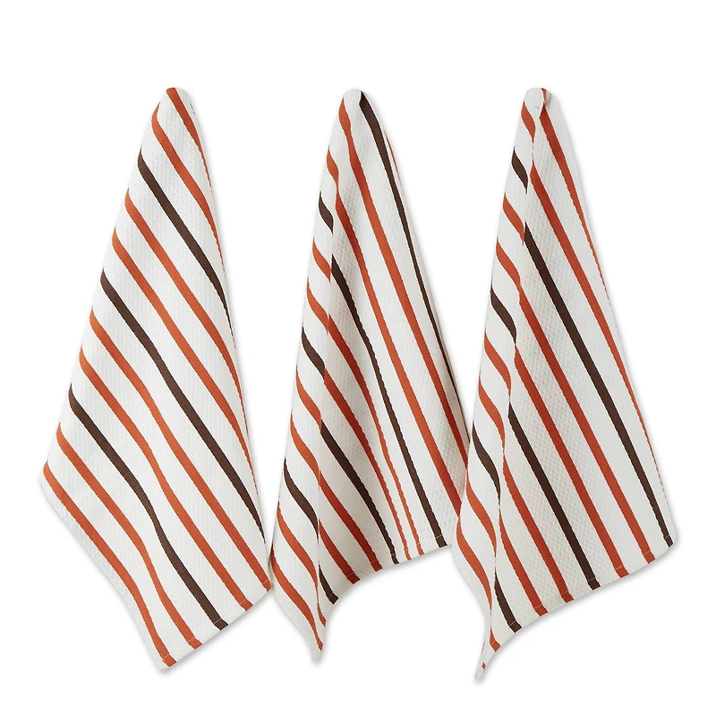 Spice Stripes Heavyweight Dishtowel And Dishcloth (Set of 6)
