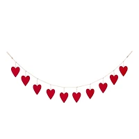 Glitzhome® 6ft. Valentine's Day Heart Garland