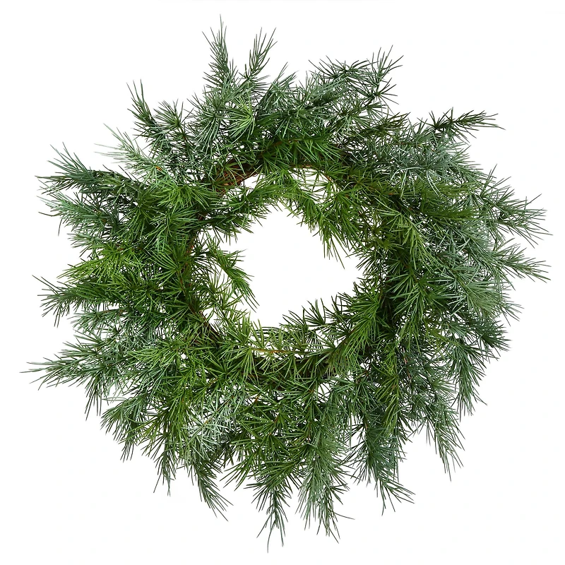 23" Green Woolsey Pine Christmas Wreath