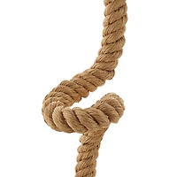 Brown Rope and Iron Rustic Desk Lamp, 32" x 11" x 14"