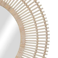 Cream Bohemian Wall Mirror, 36" x 1" x 36"