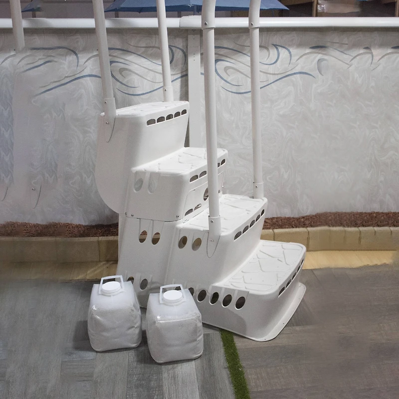 Swim Central 11" White HydroTools Pool Ladder Weight Anchor Bag