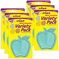 Trend Enterprises® I Heart Metal Apples Mini Accents® Variety Pack, 6 Packs of 36