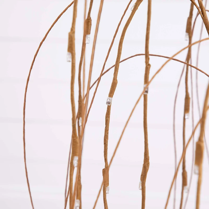 4ft. Pre-Lit Willow Artificial Christmas Tree, Warm White LED Lights