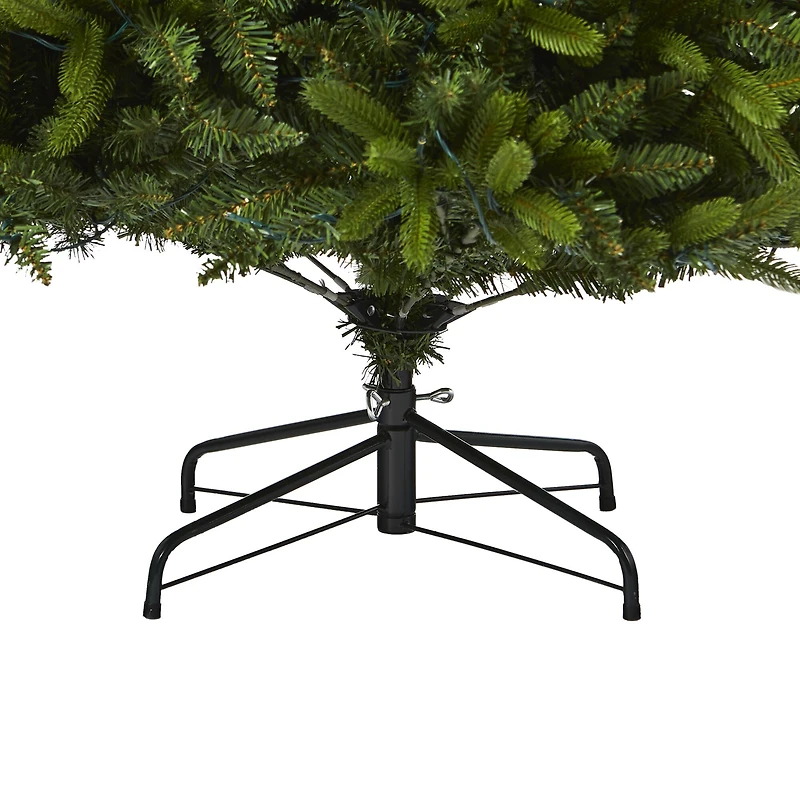 7ft. Pre-Lit Sun Valley Fir Artificial Christmas Tree with LED Lights