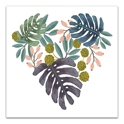 Tropical Leaves Canvas Wall Art