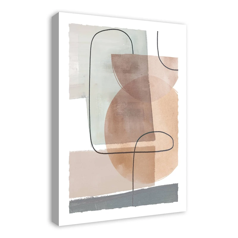 Mid Mod Abstract 20" x 30" Canvas Wall Art