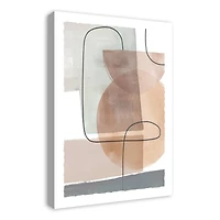 Mid Mod Abstract 20" x 30" Canvas Wall Art