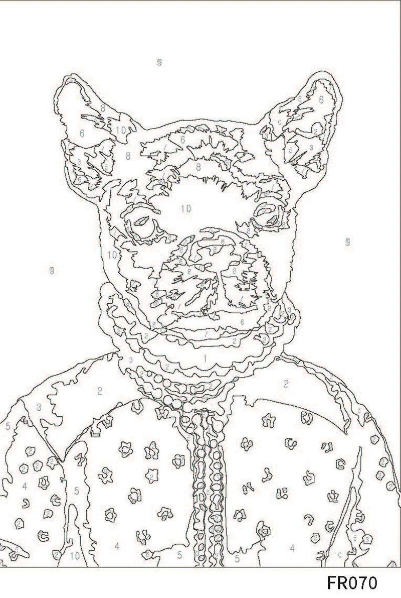 Frenchie Paint-by-Number Framed Mini Kit by Artist's Loft®