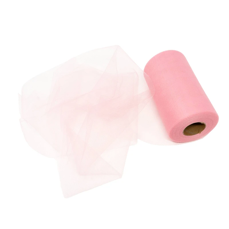 SINGER® Light Pink Tulle Fabric Roll, 6" x 100yd.