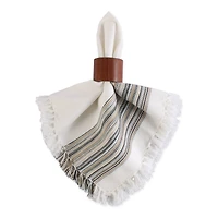 DII® 20" x 20" Fringed Striped Napkins