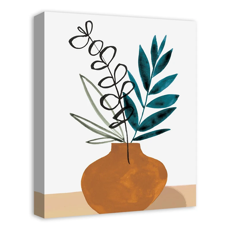 Teal Branches 16" x 20" Canvas Wall Art