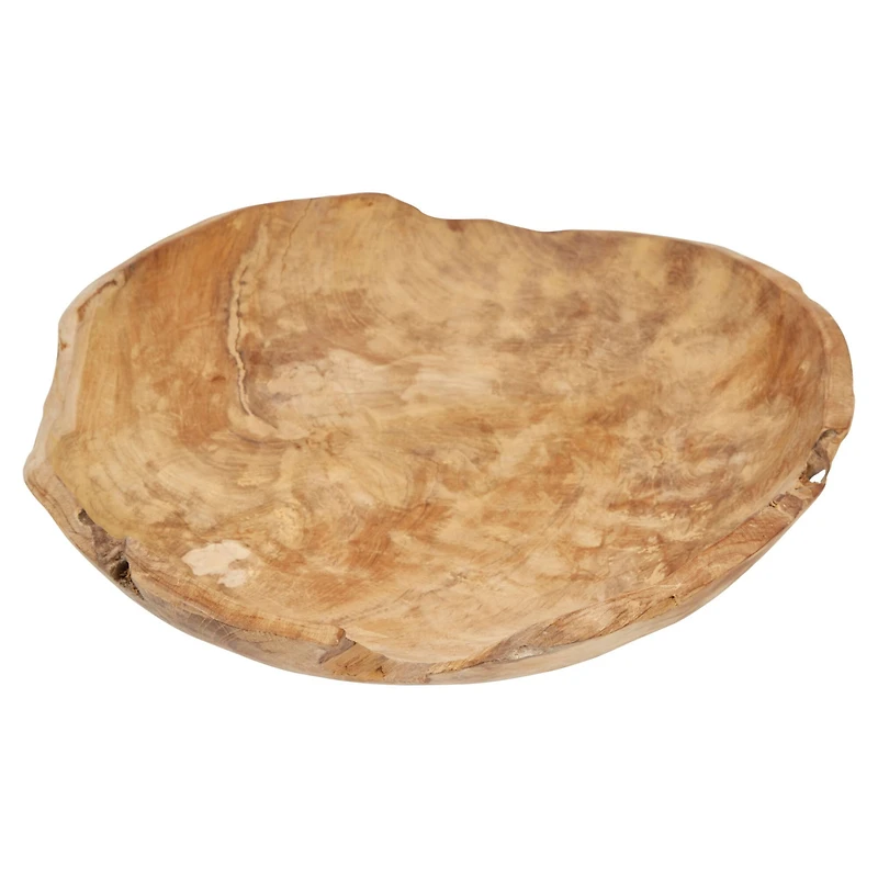 Hello Honey® 4" Assorted Large Teak Wood Bowl