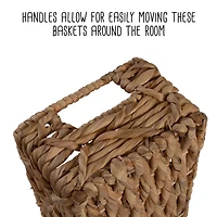 Honey Can Do Divided Natural Wicker Basket Set