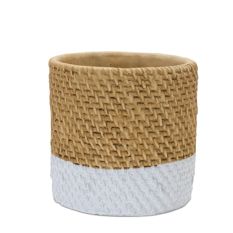 Woven Stone Planter Set