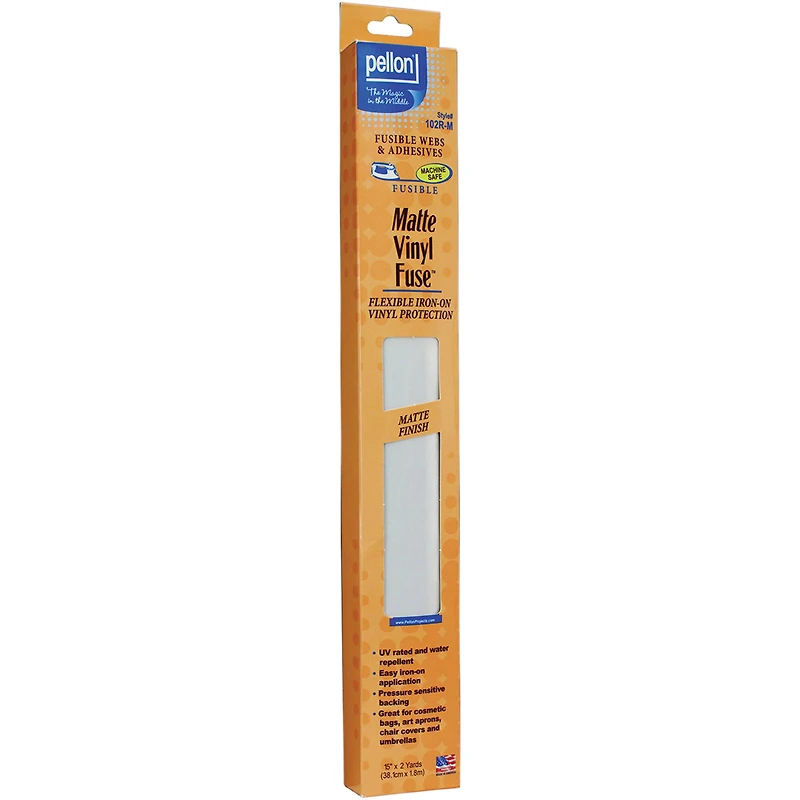Pellon® Vinyl Fuse™ Clear Matte Flexible Vinyl Stabilizer, 15'' x 2yd.