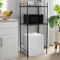 Organize It All Mini Fridge & Microwave Stand