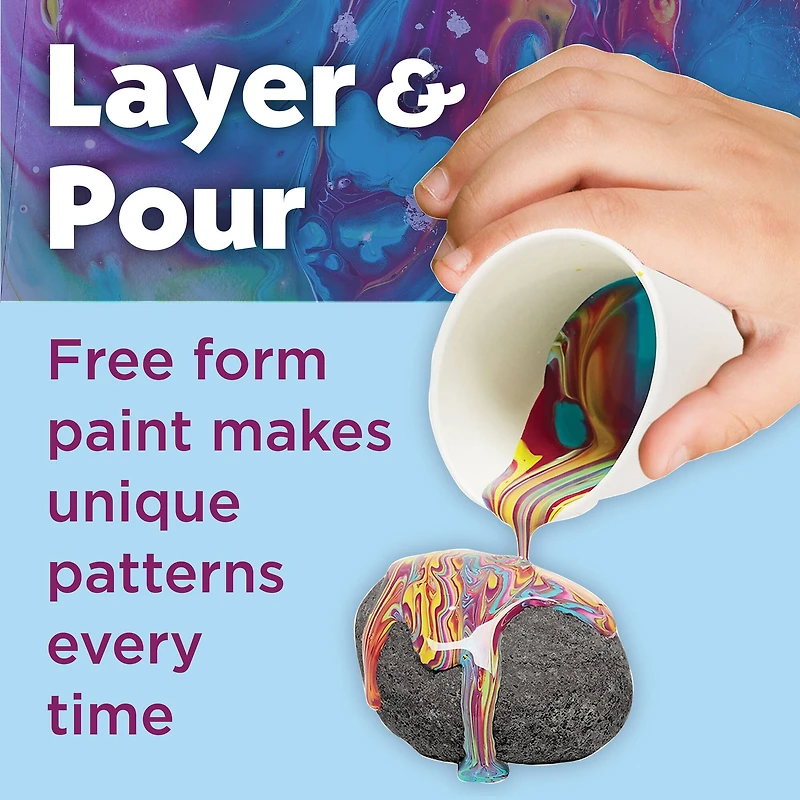 Faber-Castell® Hide & Seek Paint Pour Rocks Kit