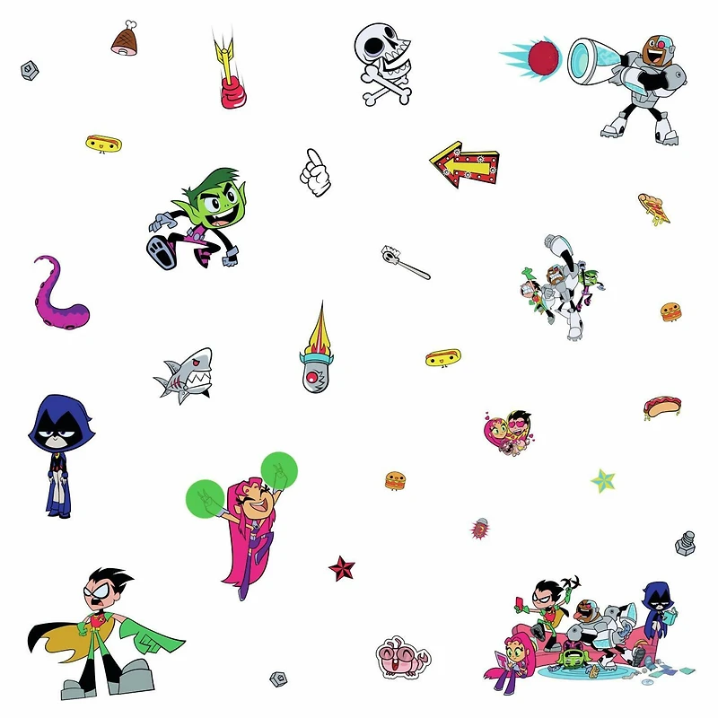 RoomMates Teen Titans Go! Peel & Stick Wall Decals
