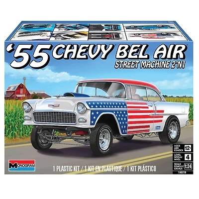 '55 Chevy Bel Air Street Machine 2-in-1 Model Car Kit