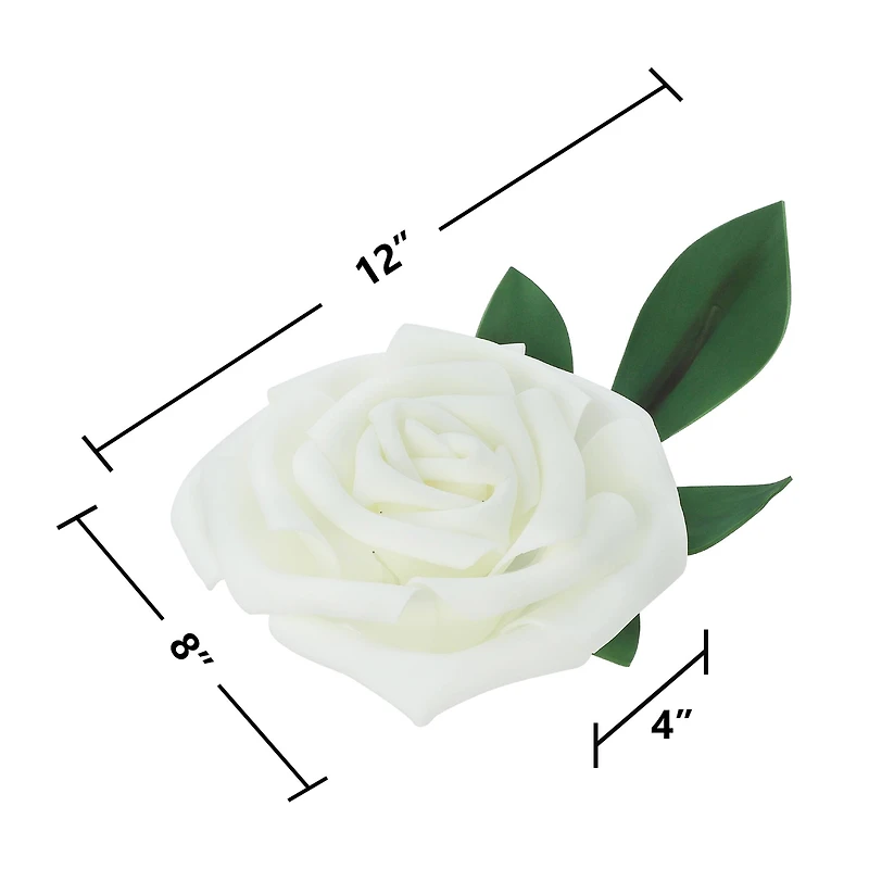 12" White Wall Flower by Ashland®