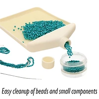 The Beadsmith® BASIC elements™ Small Funnel Tray with Mat
