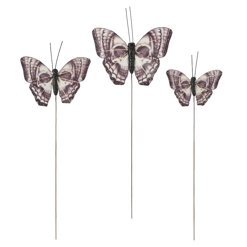 Black & White Skull Butterfly Set by Ashland®
