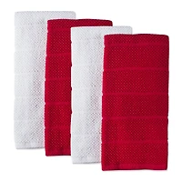 DII® Assorted Tango Red Basic Chef Terry Dishtowel (Set of 4)