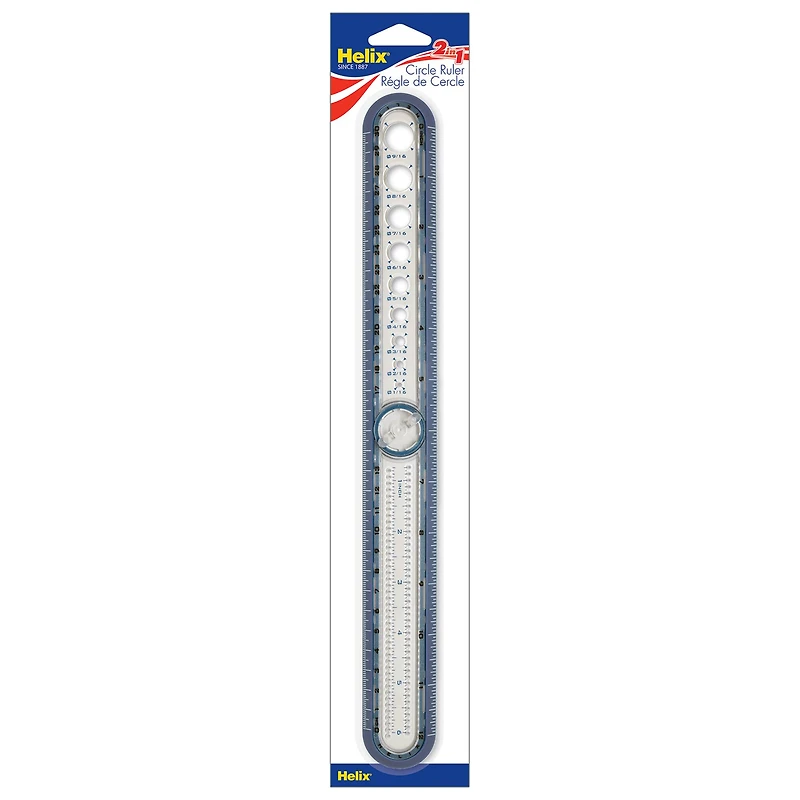 Helix® 2-in-1 Circle Ruler Measuring & Compass Tool, 5ct.