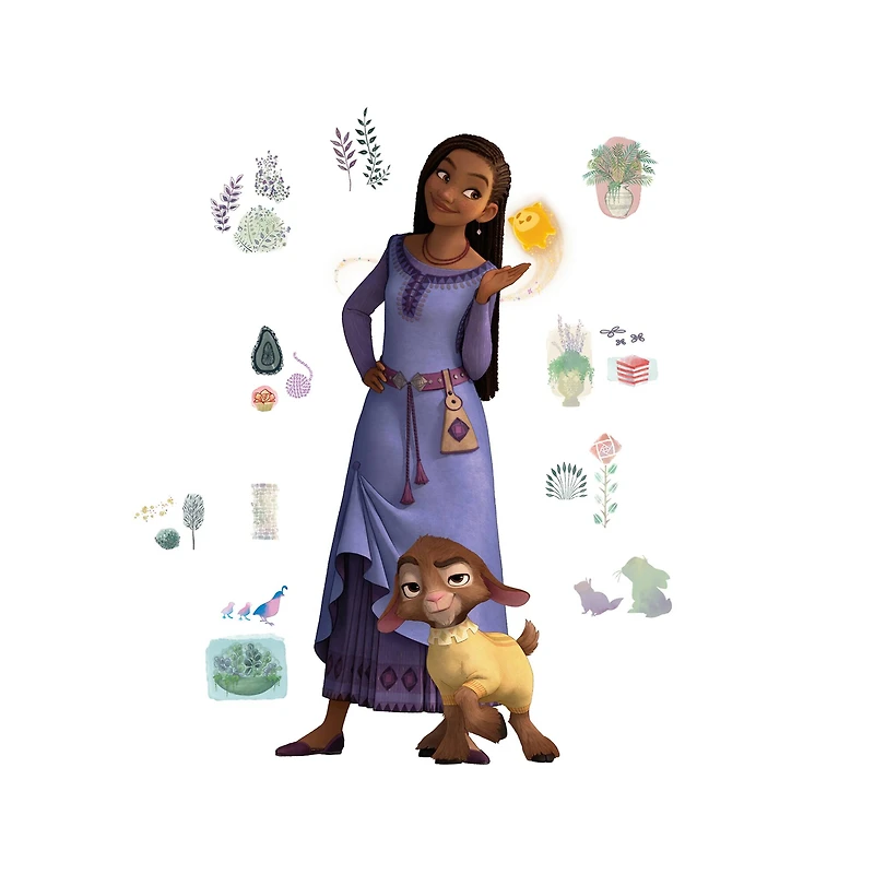 RoomMates Disney® Wish Asha & Valentino Giant Wall Decal Set
