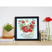 Diamond Dotz® Teatime Poppies Diamond Painting Kit