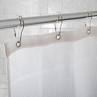 Bath Bliss Clear 12 Piece Shower Curtain Rings
