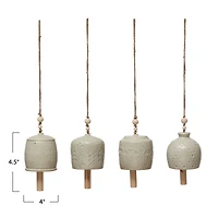 Hello Honey® Stoneware Bell with Reactive Glaze Set