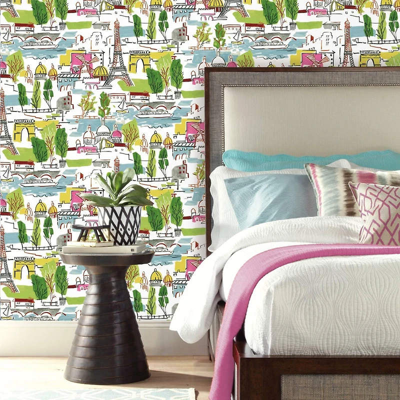 RoomMates Arrondissement Peel & Stick Wallpaper